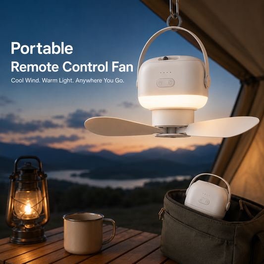 Outdoor Camping Fan with Light